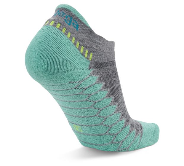 Balega Silver Hidden Comfort No Show Tab - Grey/Aqua