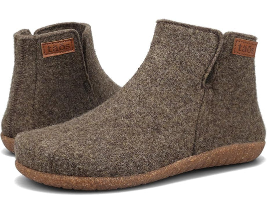 Taos Unisex Good Wool Slipper Boot - Brown/Olive