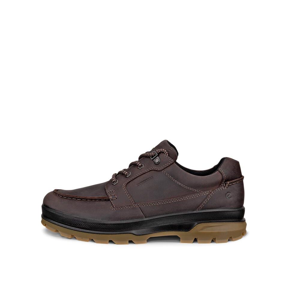 ECCO Men's Rugged Track Waterproof Moc Shoe - Coffee