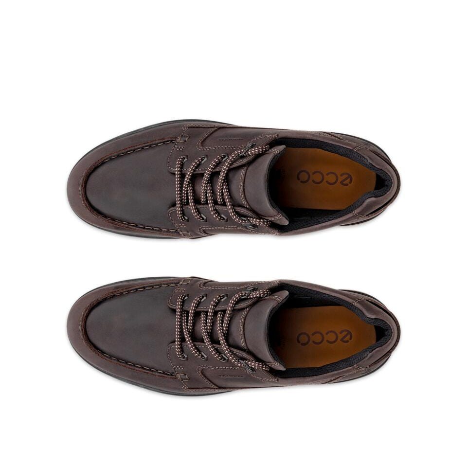 ECCO Men's Rugged Track Waterproof Moc Shoe - Coffee