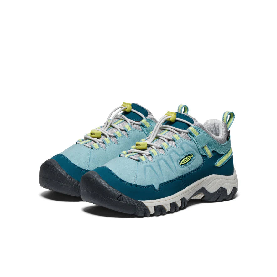 Keen Kids Targhee IV Waterproof Hiking Shoe - Reef Waters/ Daquiri Green (Sizes 1 to 7)