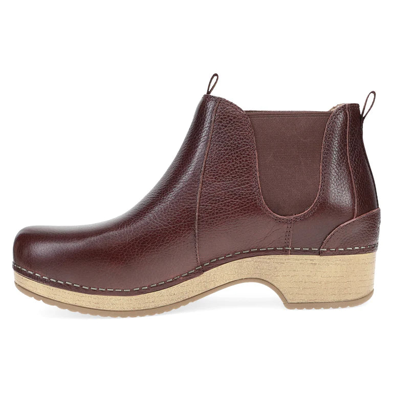 Dansko Women's Becka Pull Up Bootie - Cordovan