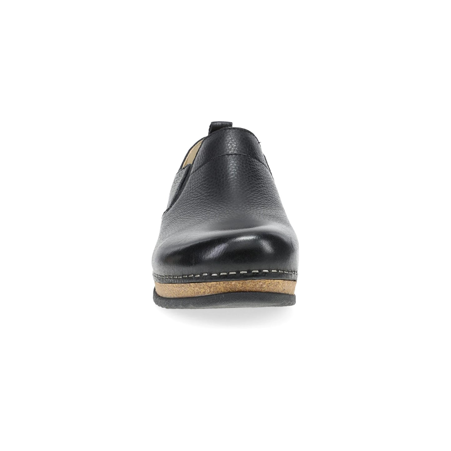 Dansko Women's Meara Slip-On Clog - Black Waxy Milled