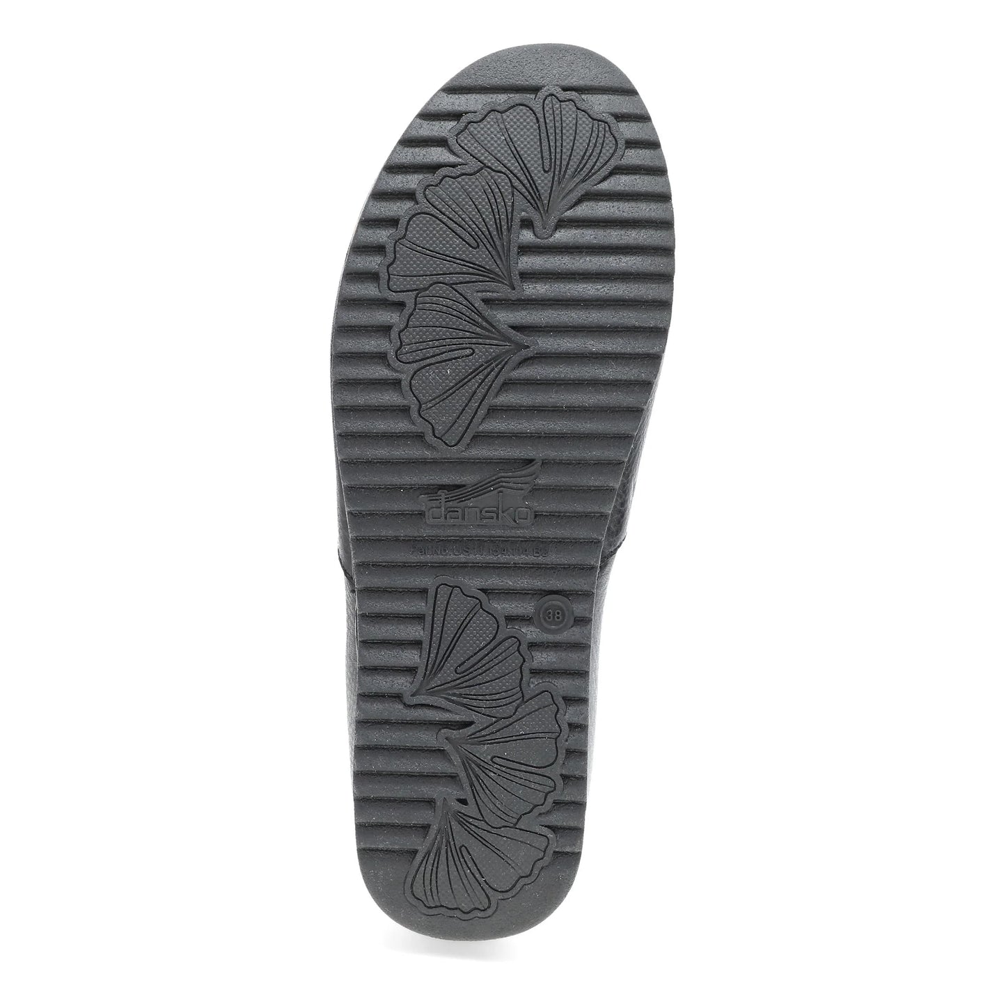 Dansko Women's Meara Slip-On Clog - Black Waxy Milled