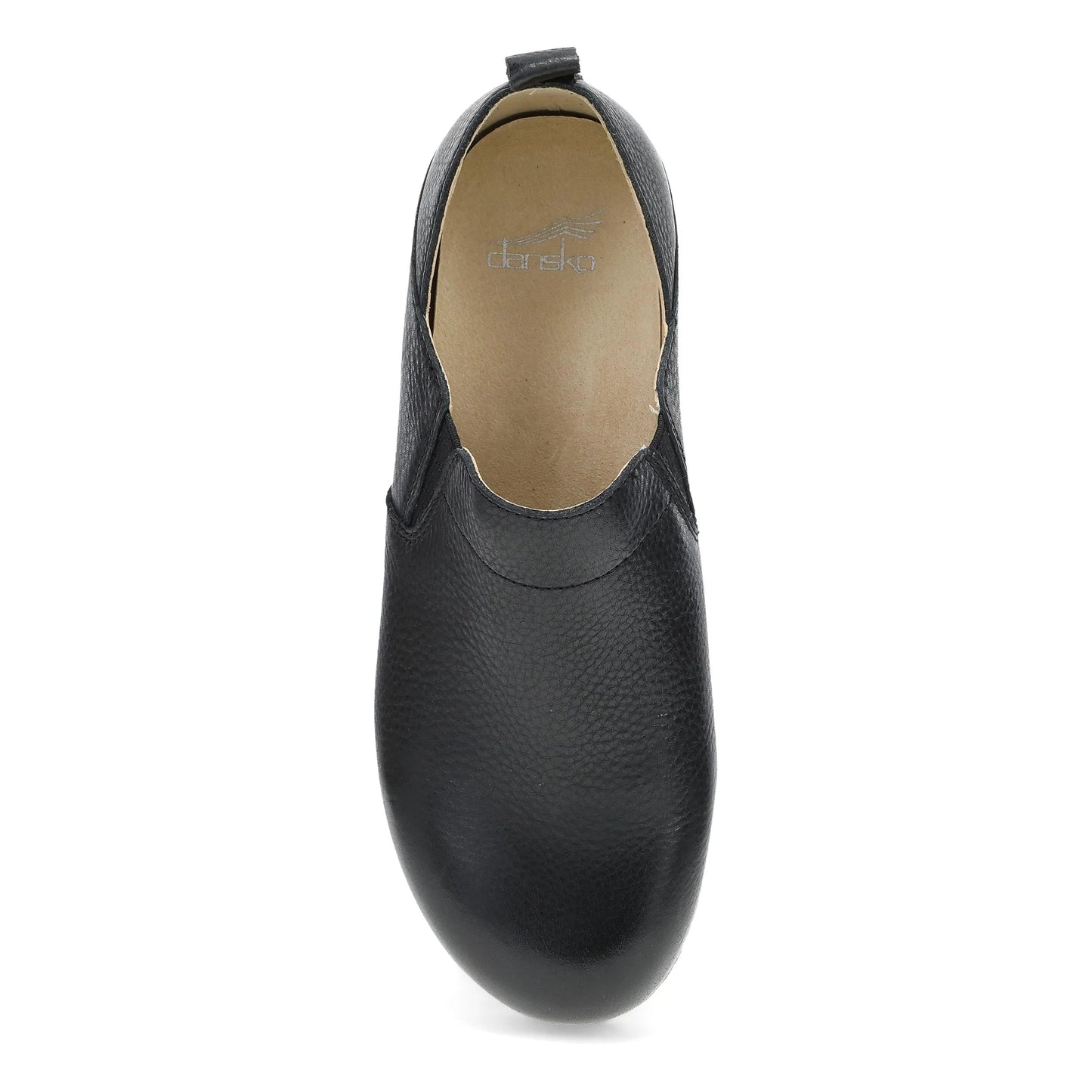 Dansko Women's Meara Slip-On Clog - Black Waxy Milled