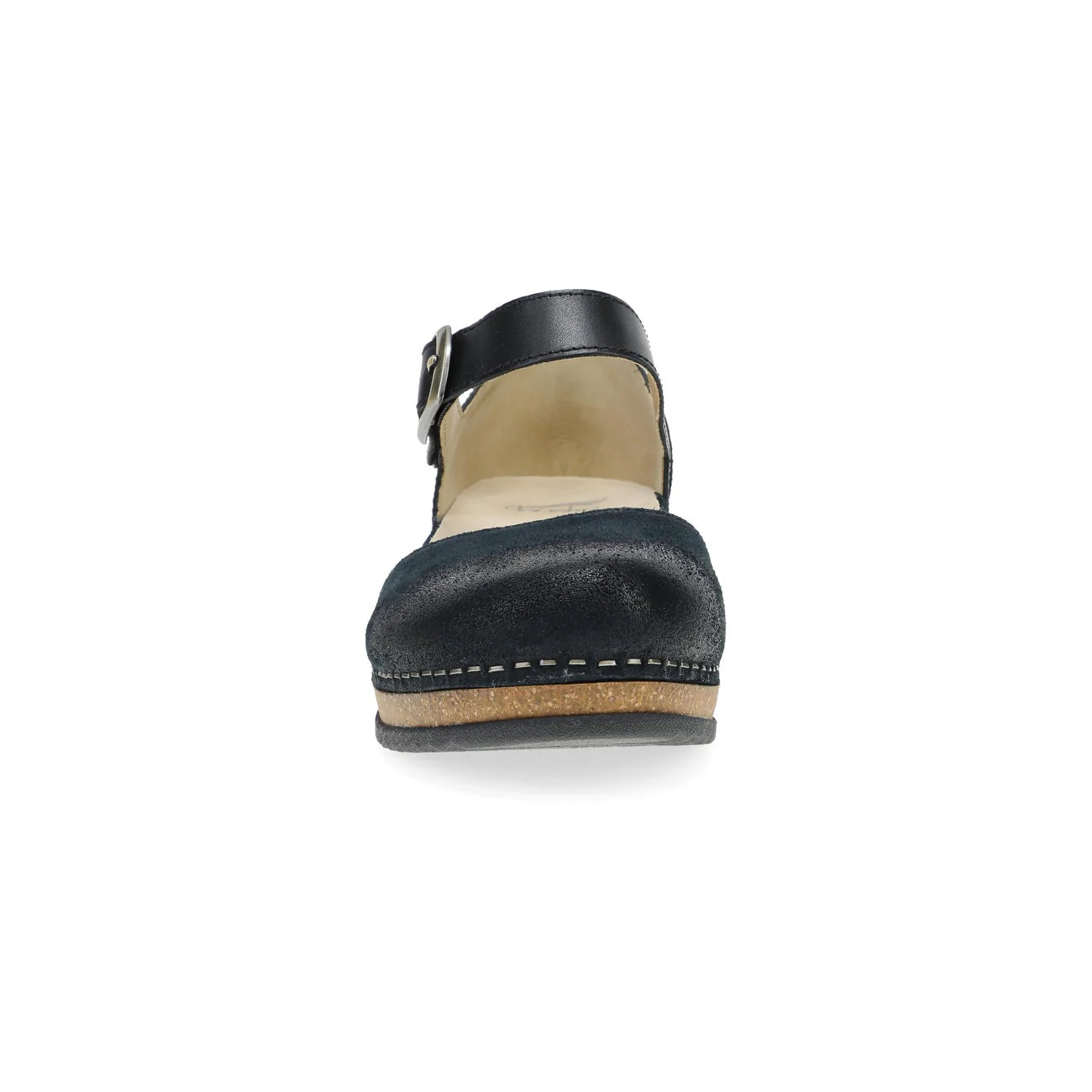 Dansko Women's Mae Mary Jane Clog - Black Burnished Suede