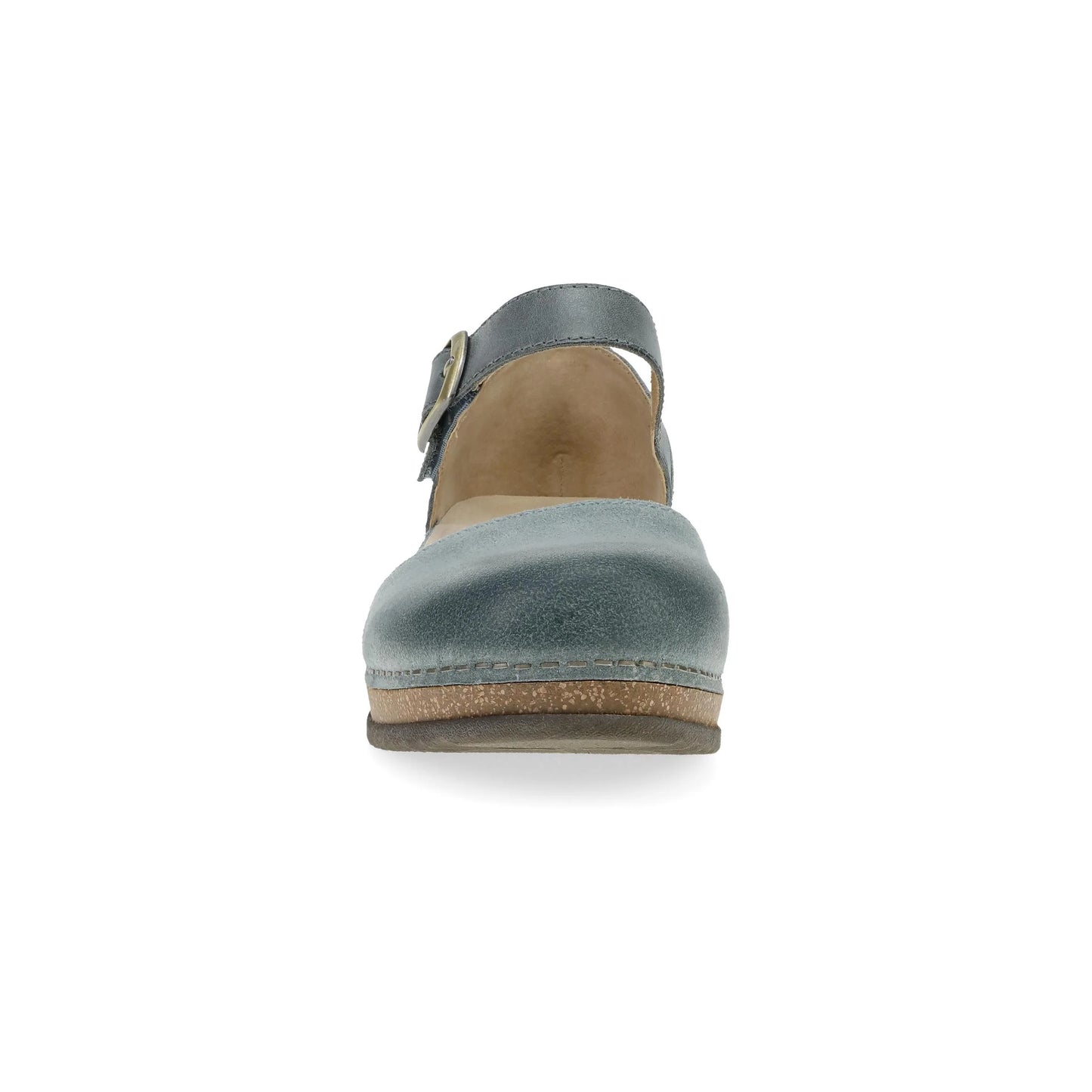 Dansko Women's Mae Mary Jane Clog - Denim Burnished Suede