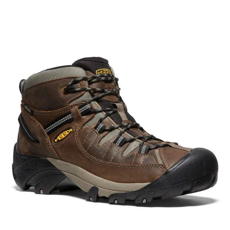 Keen Men's Targhee II Mid Waterproof Hiking Boots - Shitake/Brindle