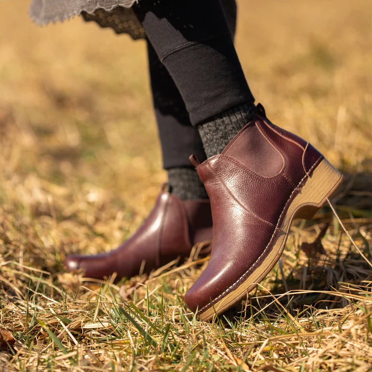 Dansko Women's Becka Pull Up Bootie - Cordovan