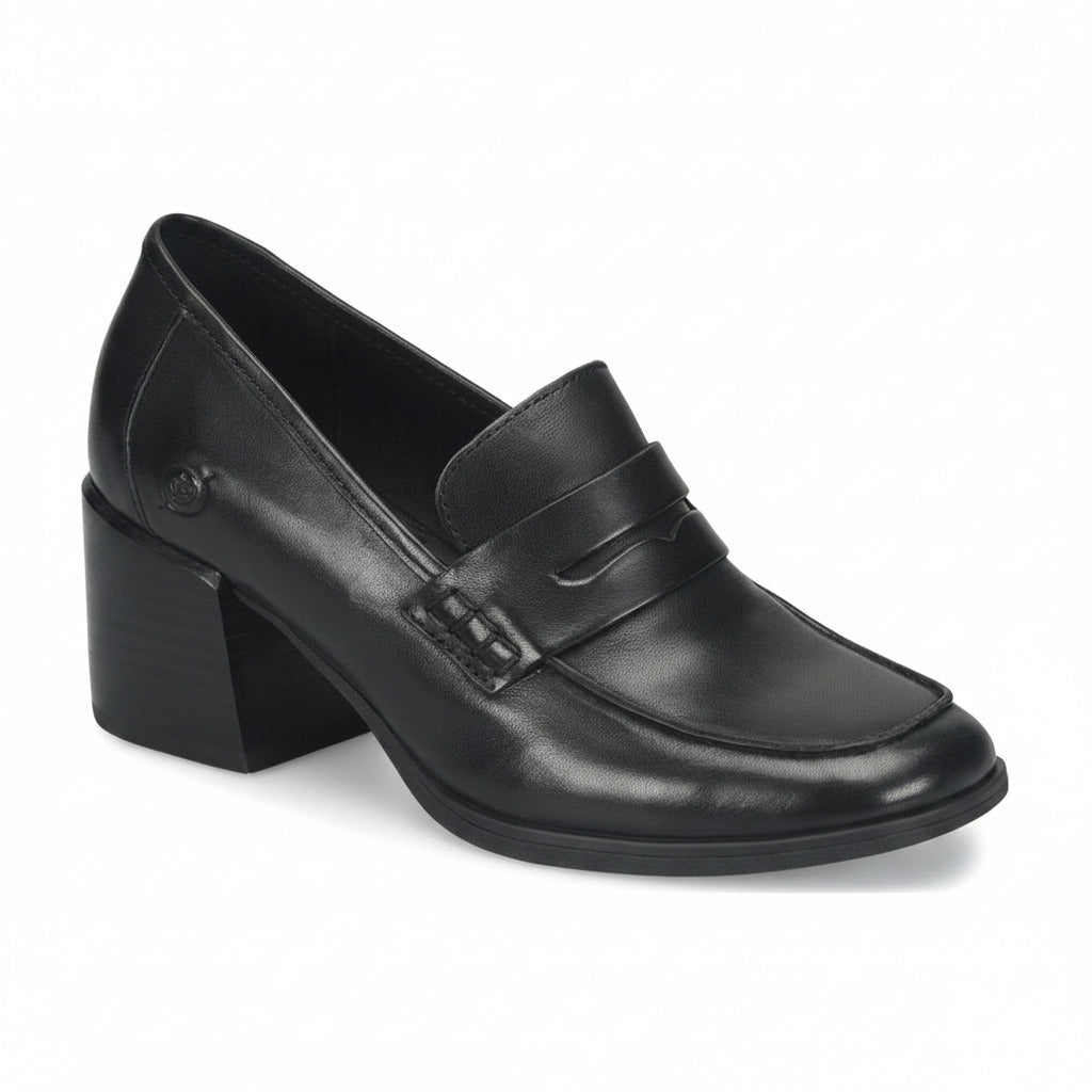 Born Women's Lora Penny Loafer - Black