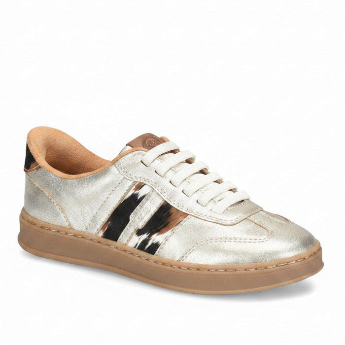 Born Women's Amari Sneaker - Light Gold/Hair Calf
