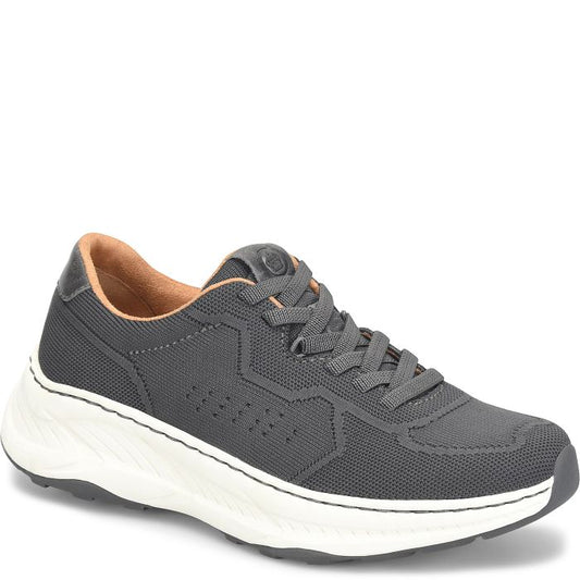 Born Men's Shep Sneaker - Grey Knit Fabric Combo