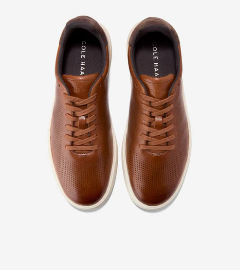 Cole Haan Men's Grand Crosscourt Daily Laser Sneakers - British Tan/Dark Chocolate