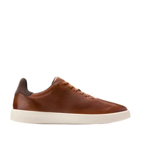 Cole Haan Men's Grand Crosscourt Daily Laser Sneakers - British Tan/Dark Chocolate