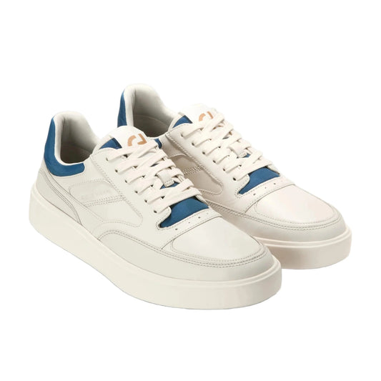 Cole Haan Men's Grand Crosscourt Traveler Setshot Sneakers - Ivory/Dark Blue