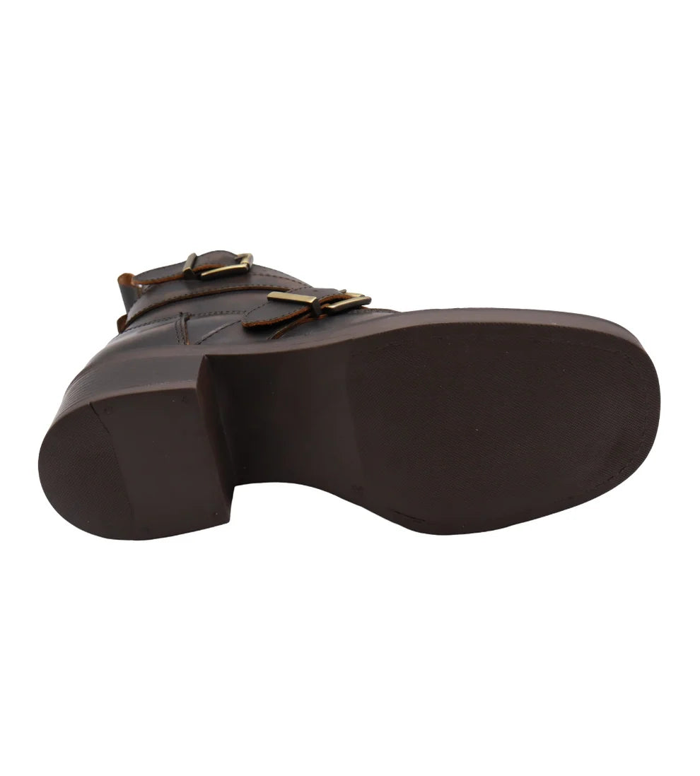 Eric Michael Brooklyn Motorcycle Boot - Brown