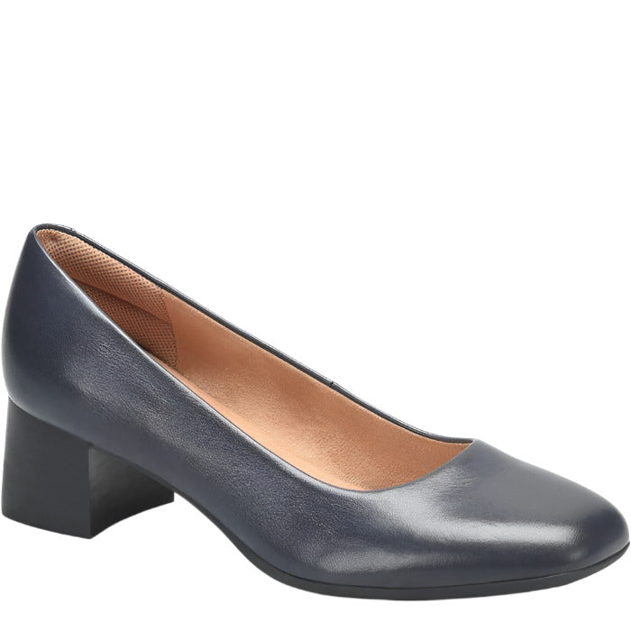 Comfortiva Women's Peach Slip-On Dress Pump - Navy