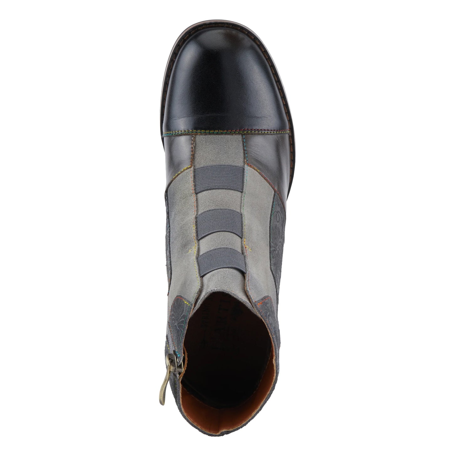 L'Artiste by Spring Step Women's Copine Chunky Heel Bootie - Black Multi