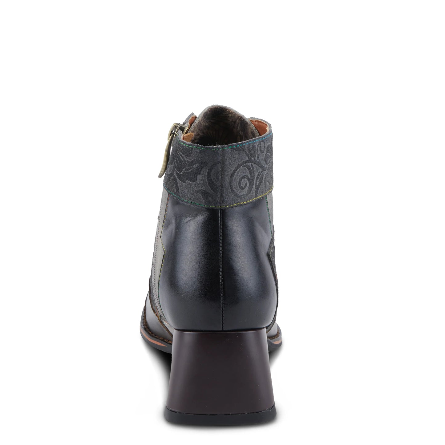 L'Artiste by Spring Step Women's Copine Chunky Heel Bootie - Black Multi