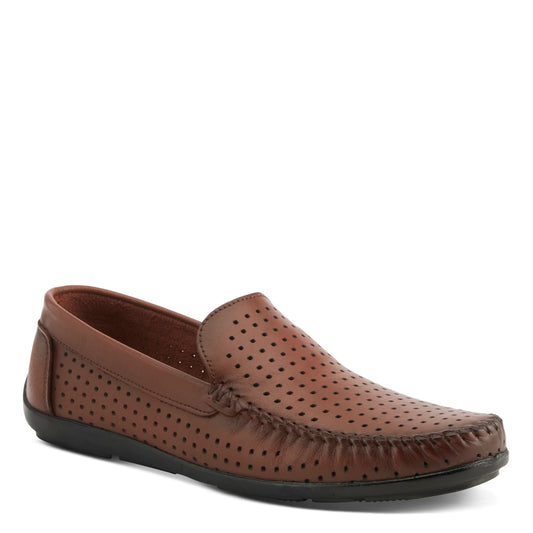 Spring Step Men's Crispin Slip On Leather Loafers - Camel