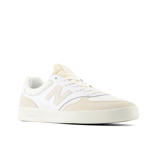 New Balnce Men's 300 Court Skate Shoe - White/Sea Salt/Linen