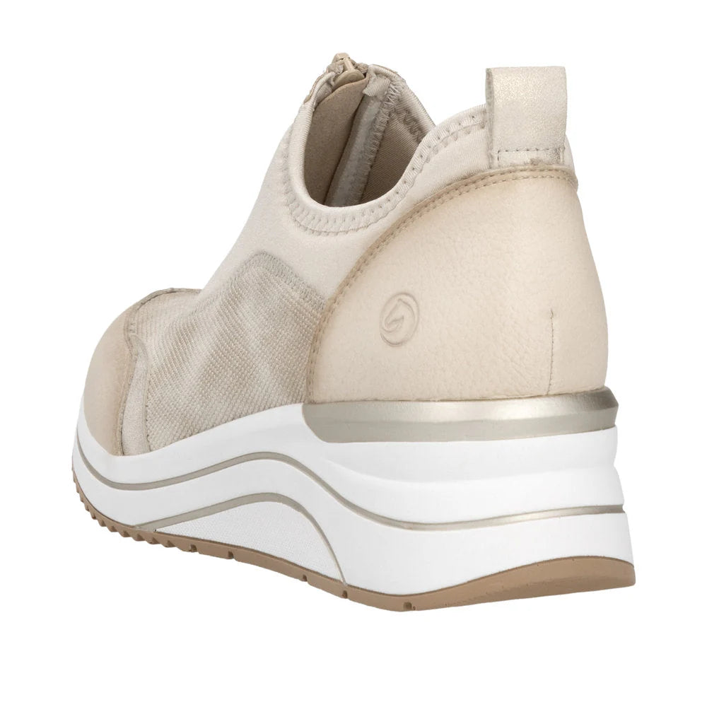 Remonte by Rieker Women's Eleni 08 100% Sneaker - Crema/Muschel/Perlcreme