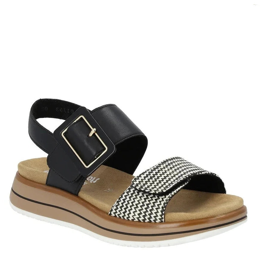 Remonte Women's D1J53 Jocelyn Sanadls - Black/Cream