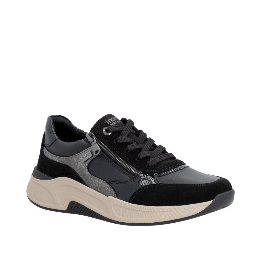 Remonte by Rieker Women's Bea00 Zip sneaker - Black