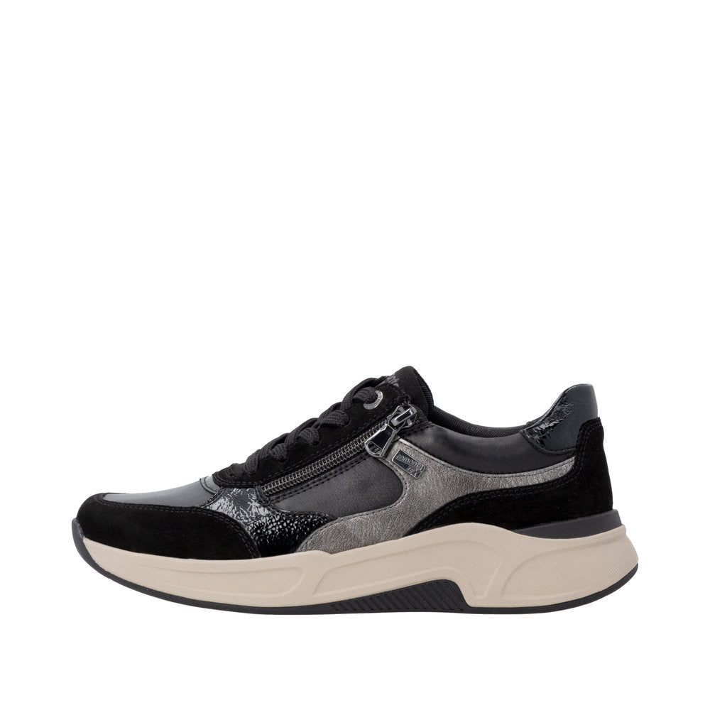 Remonte by Rieker Women's Bea00 Zip sneaker - Black