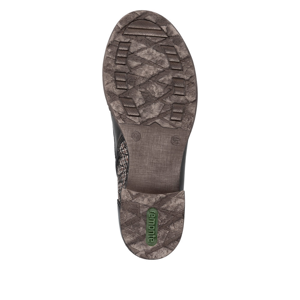 Rieker Women's TEX Waterproof Mid Height Boots - Black Multi