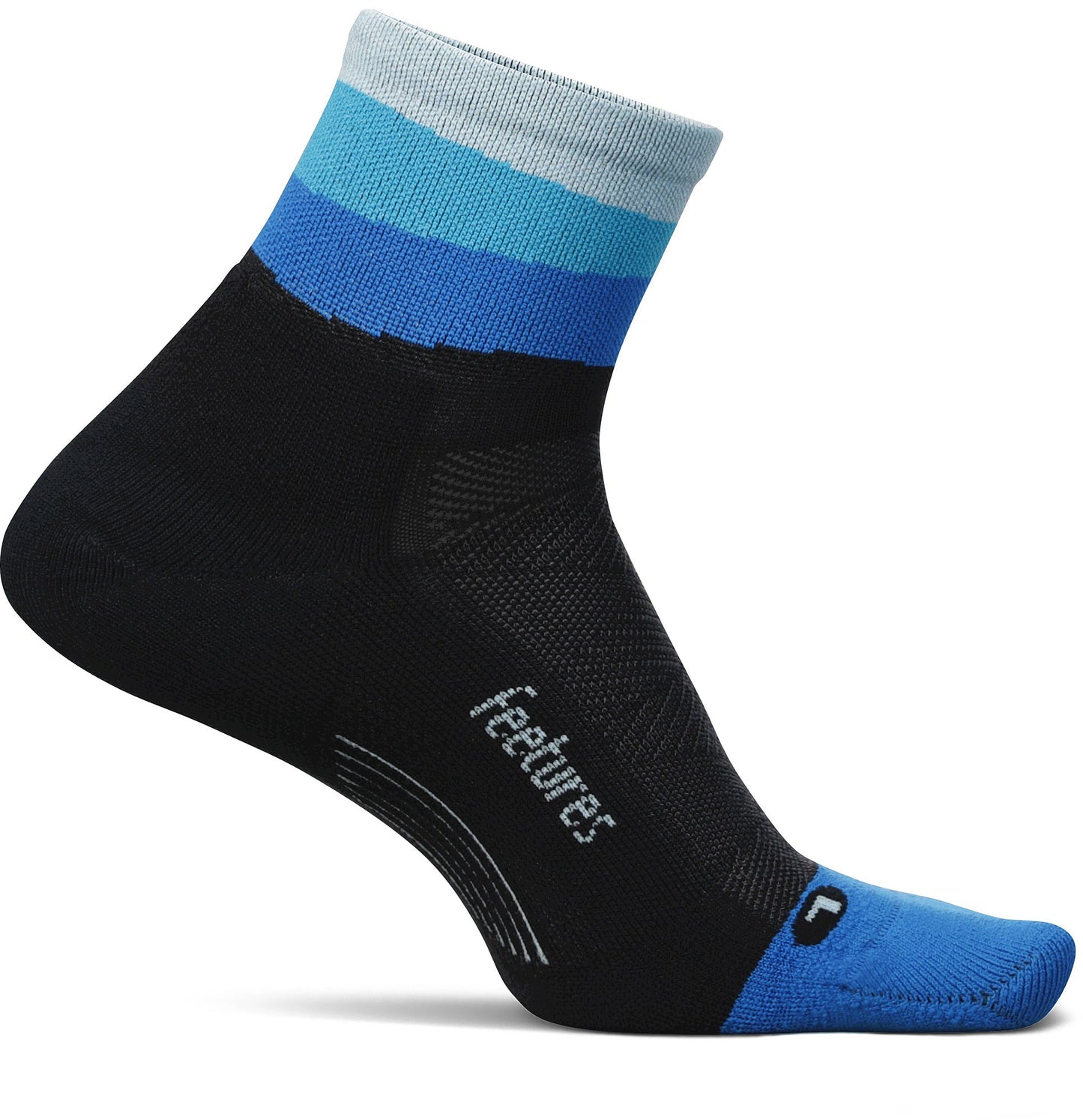 Feetures Women's Elite Quarter Cushion Sock - Oceanic Ascent