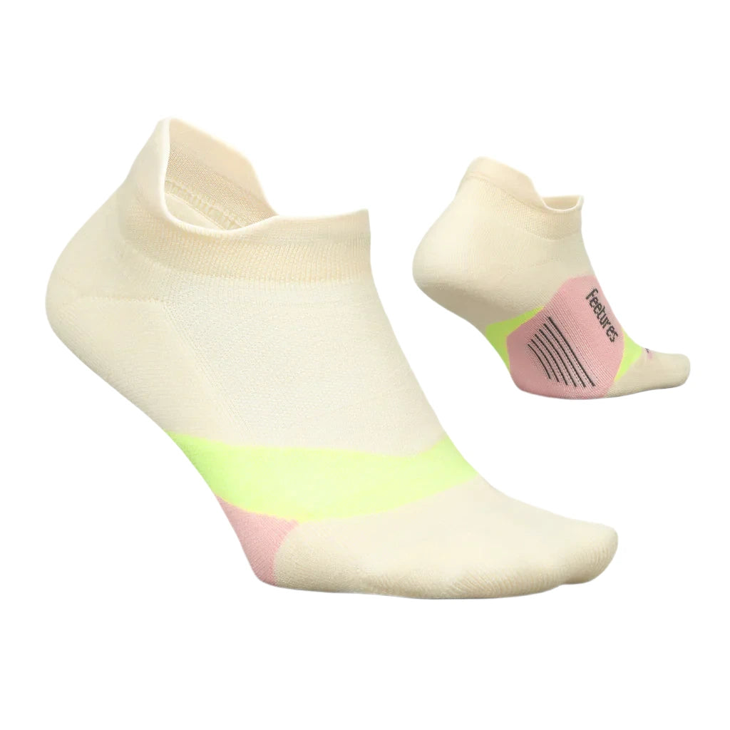 Feetures Elite Light Cushion No Show Tab - Sandy Melon