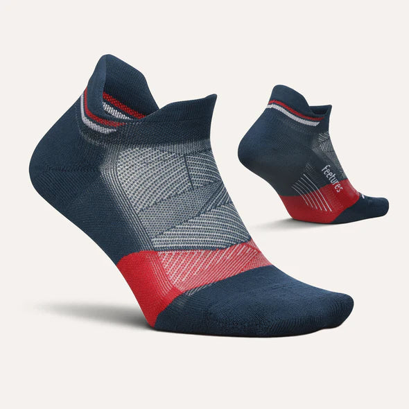 Feetures Women's Elite Max Cushion Sock - USA Navy