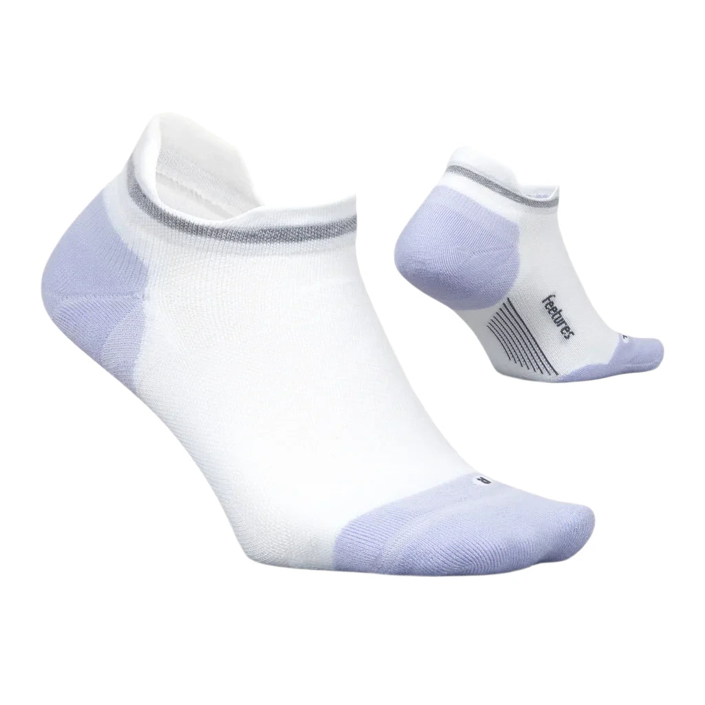 Feetures Elite Max Cushioned Tab Sock - White Lilac