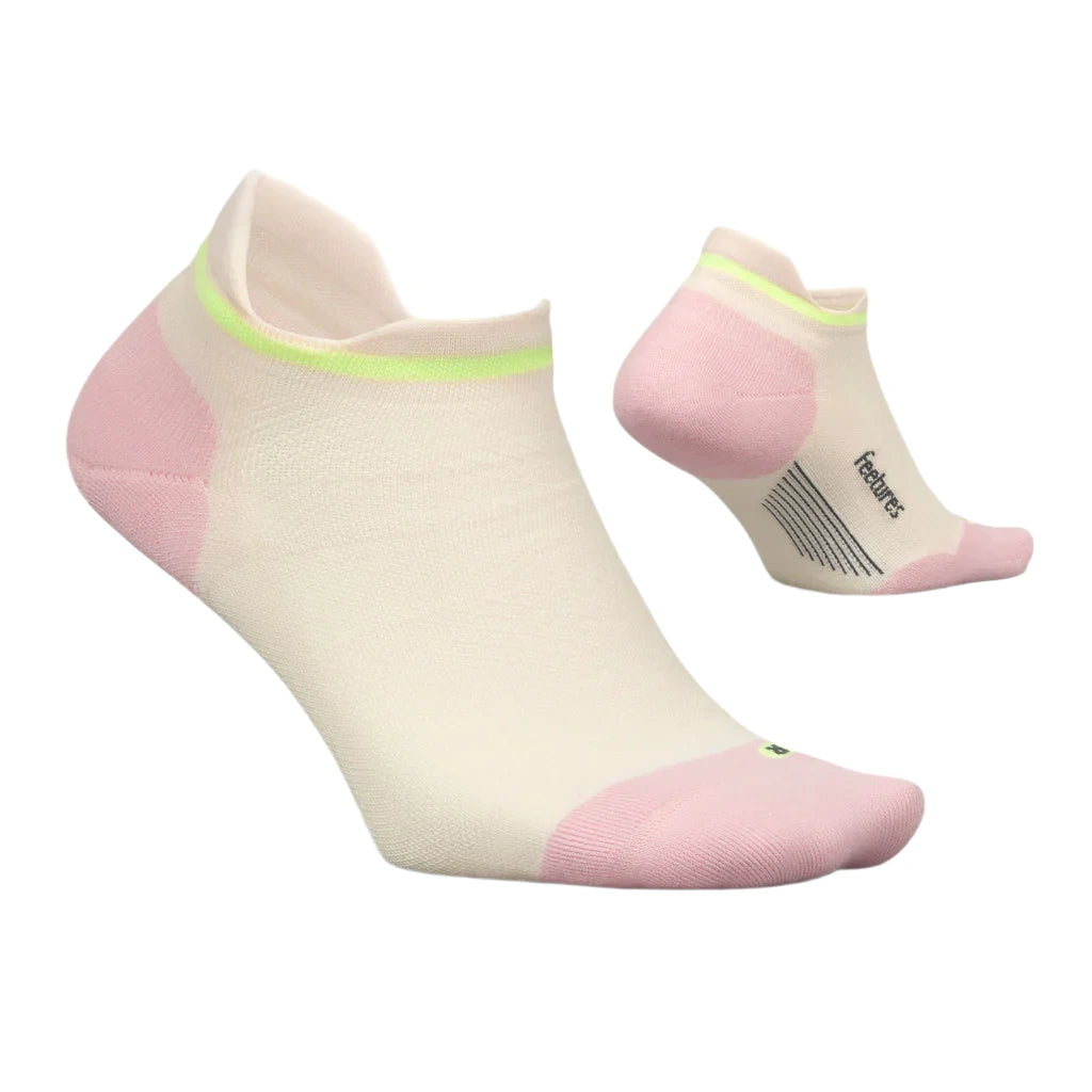 Feetures Elite Max Cushioned Tab Sock - Sandy Melon