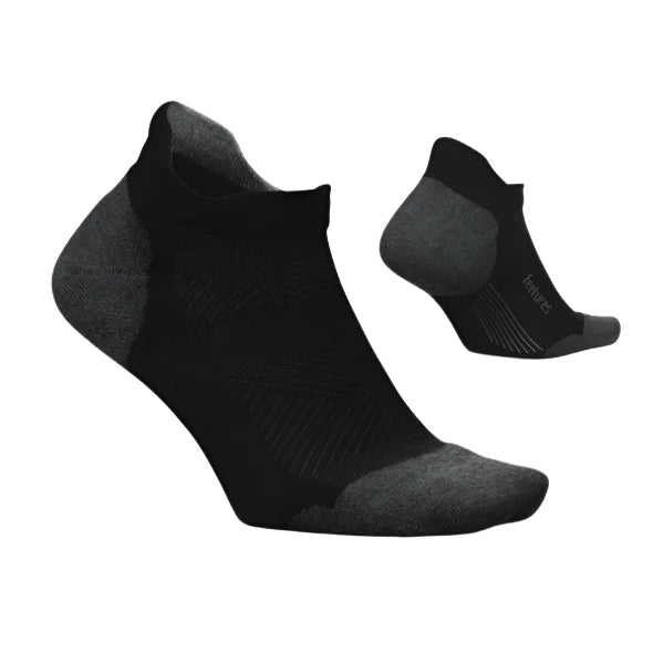 Feetures Women's Elite Low Cut Max Cushion Sock - Basic Black