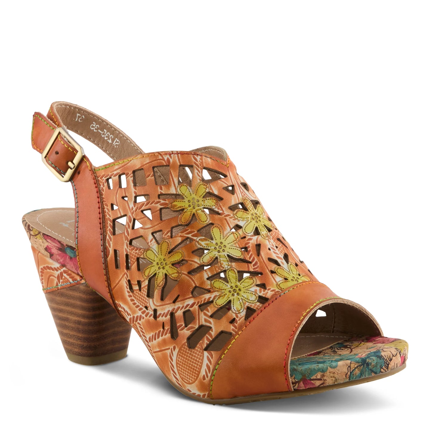 L'Artiste Women's Eclipsing Sandal - Orange Multi