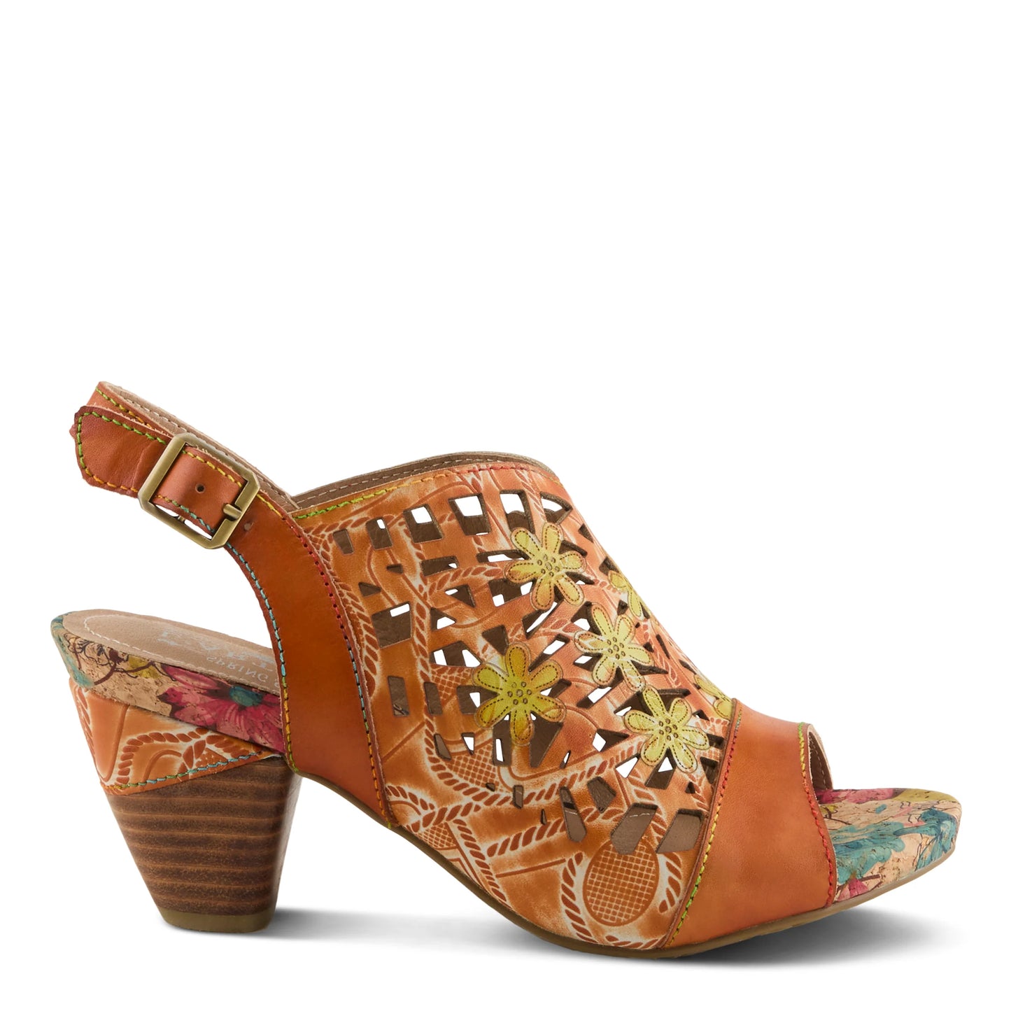 L'Artiste Women's Eclipsing Sandal - Orange Multi