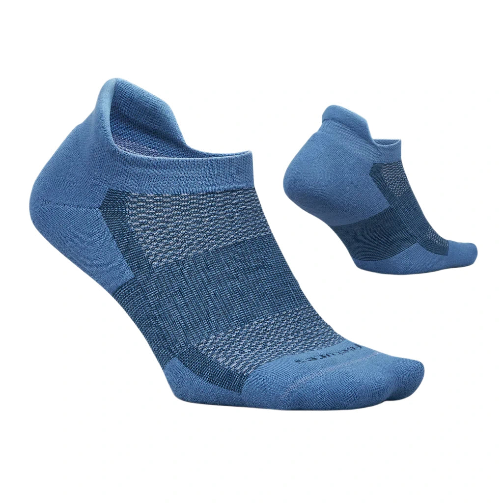 Feetures Unisex High Performace Max Cushioned Tab Sock - Denim Daze