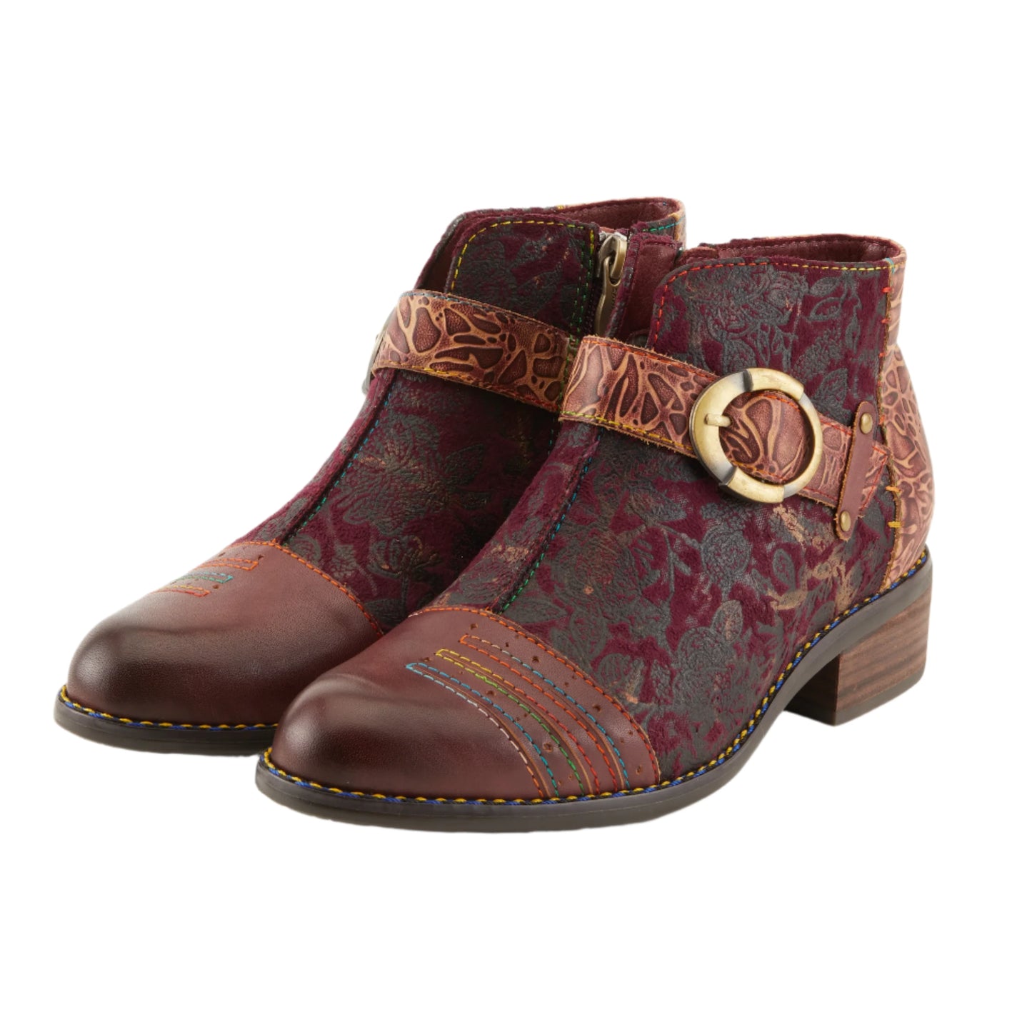 L'Artiste by Spring Step Women's Georgiana French Style Boot - Purple Multi