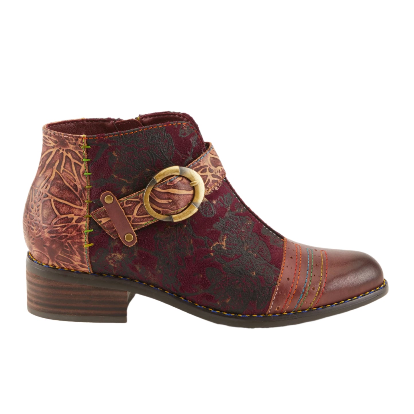 L'Artiste by Spring Step Women's Georgiana French Style Boot - Purple Multi