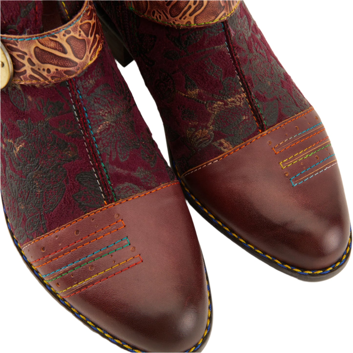 L'Artiste by Spring Step Women's Georgiana French Style Boot - Purple Multi