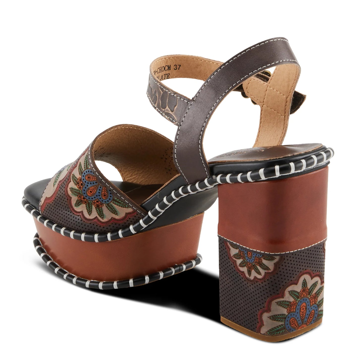 L'Artiste by Spring Step Women's L'Artiste Go Get Em Sandals - Chocolate Multi