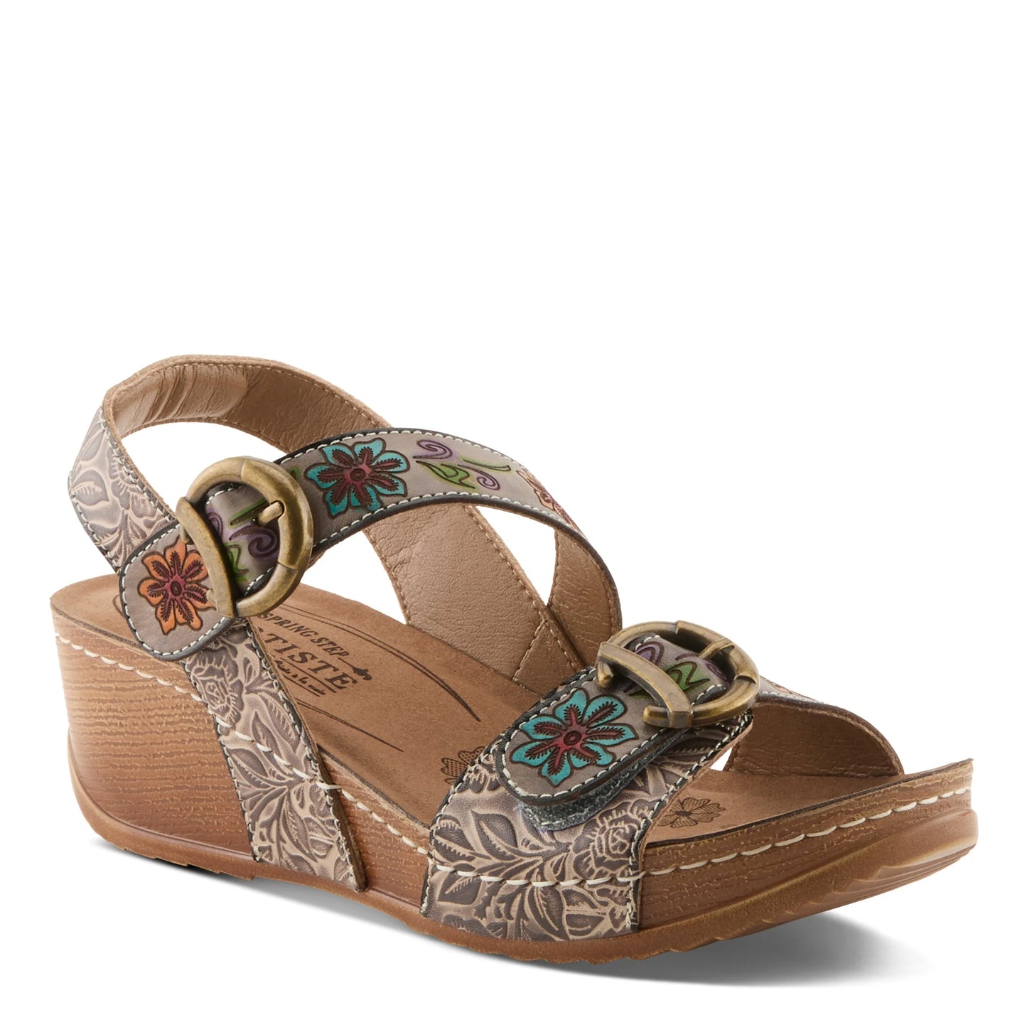Spring Step Women's Gottaget Sandals - Grey Multi