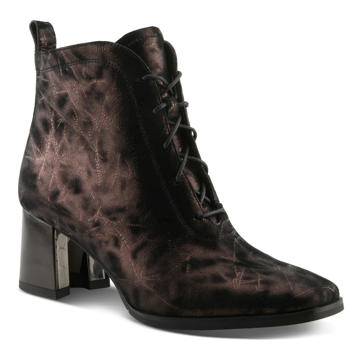 Azura By Spring Step Women's Lacemeup Boots- Chocolate Brown