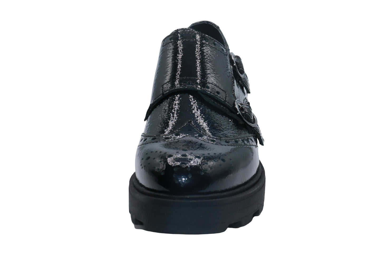 Eric Michael Women's Jaye Monkstrap - Black Patent