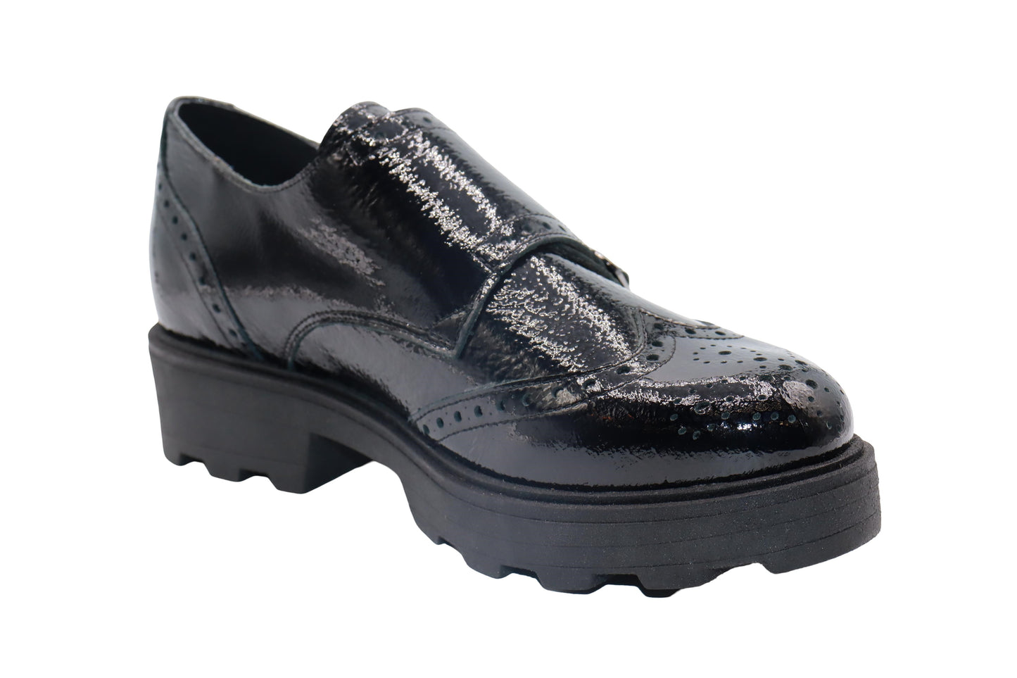 Eric Michael Women's Jaye Monkstrap - Black Patent