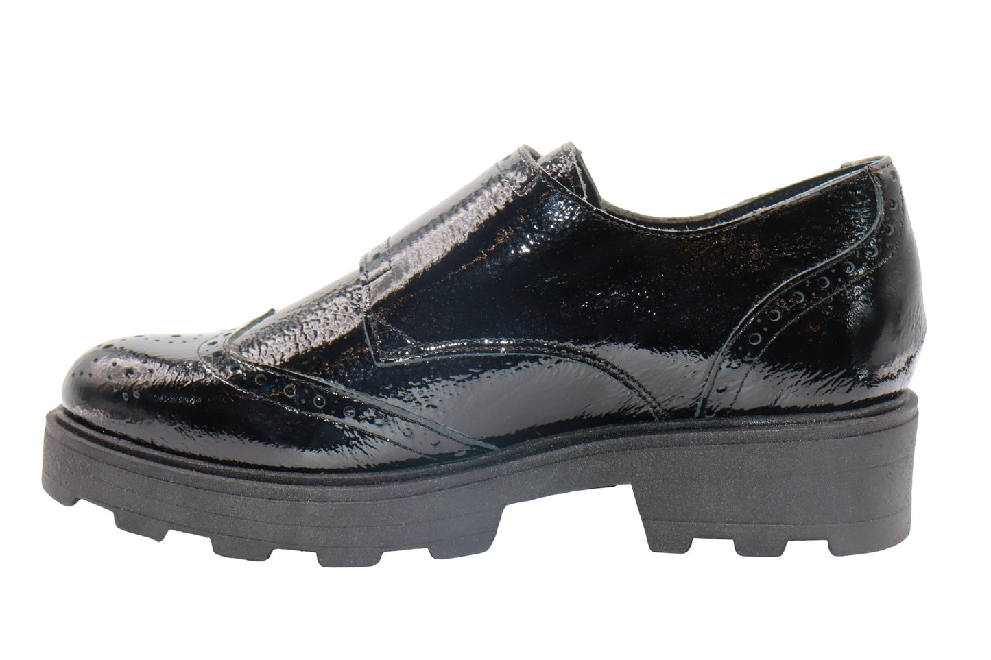 Eric Michael Women's Jaye Monkstrap - Black Patent