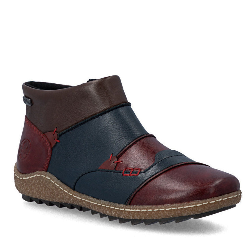 Women's Rieker L7553-90 Bootie - Navy Multi