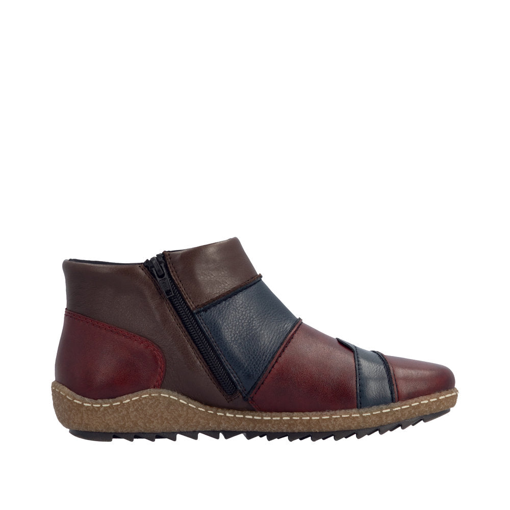 Women's Rieker L7553-90 Bootie - Navy Multi